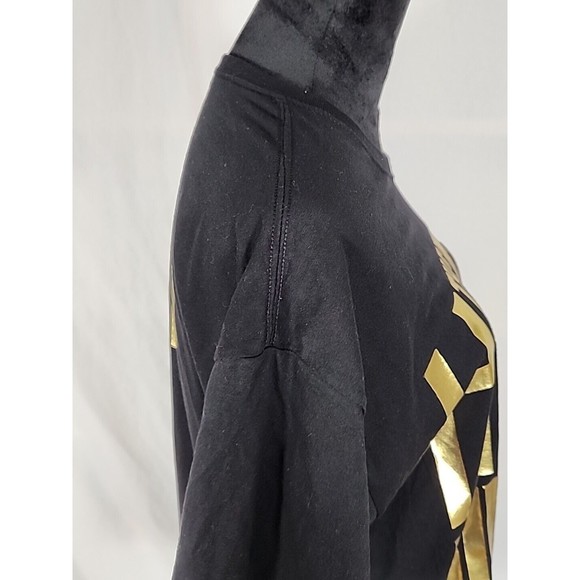 WWE Authentic Bobby Lashley The Hurt Business T-Shirt Size Large Black Gold Foil - Picture 5 of 10